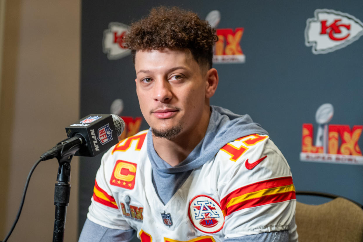 Super Bowl 59: Patrick Mahomes corrects Tommy Tuberville's claims of recruiting QB to Texas Tech