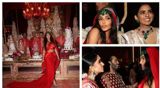 Kim Kardashian blasted for wearing red lehenga at Ambani’s wedding: