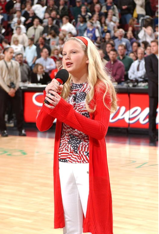 Taylor Swift, at the age of 12, performed the National Anthem