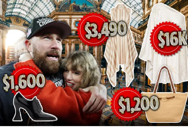 Travis Kelce splashes $71,950 on Italian designer gifts for Taylor Swift including $16,000 dress