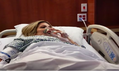 Khloe Kardashian 40, hospitalized just diagnosed with a severe skin cancer. Repo