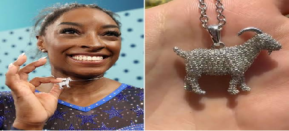 Simone Biles says she knew people would ‘GO CRAZY OVER’ her ‘GOAT’ necklace