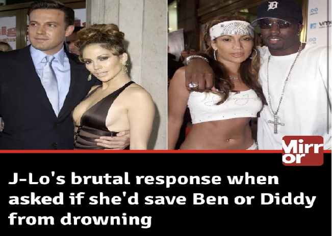 Jennifer Lopez’s brutal response when asked who she’d save from drowning