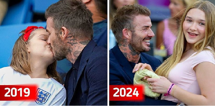 Photos of David Beckham With Daughter Harper Cause a Big Sti