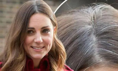 Princess Kate appears very different from her usual look in gol