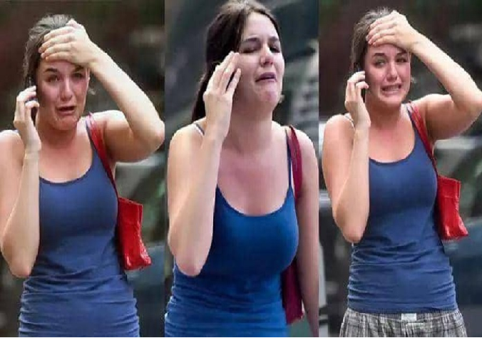 Suri Cruise 18-year-old daughter of Tom Cruise and Katie Holmes, spotted crying on phone while out