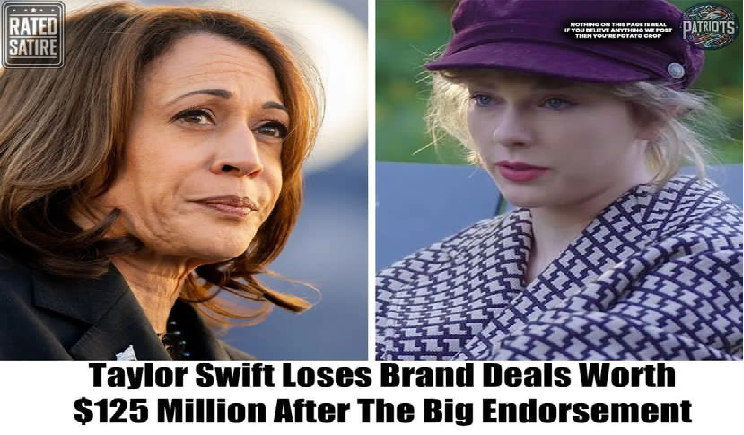 Taylor Swift Loses Brand Deals Worth $125 Million After The Big Endorsement of Kamala H