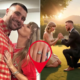 Travis Kelce Proposes to Taylor Swift with a $12 Million Ring in an Intimate Celebration Surrounded by Loved Ones.